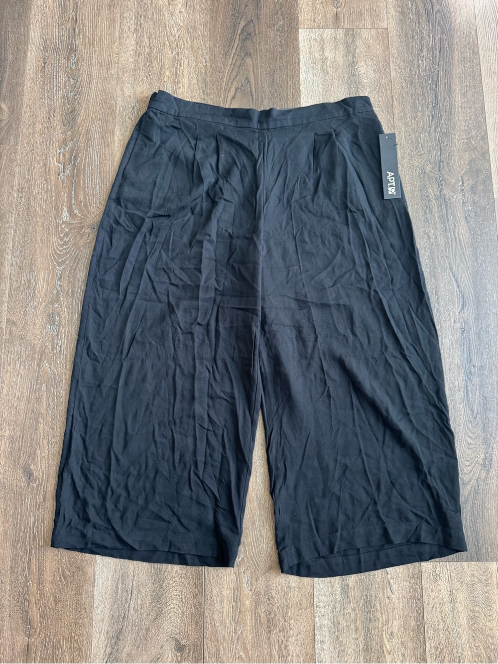 Apt. 9 Black Wide Leg Culotte Pants Women’s Size Large